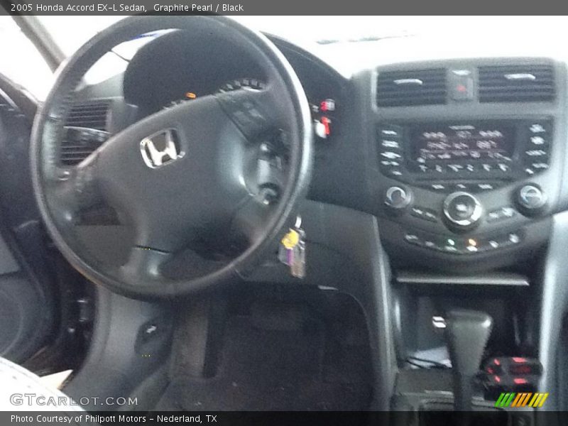 Graphite Pearl / Black 2005 Honda Accord EX-L Sedan