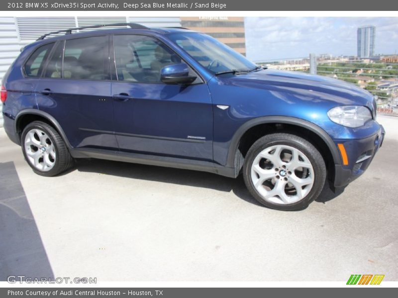 Deep Sea Blue Metallic / Sand Beige 2012 BMW X5 xDrive35i Sport Activity