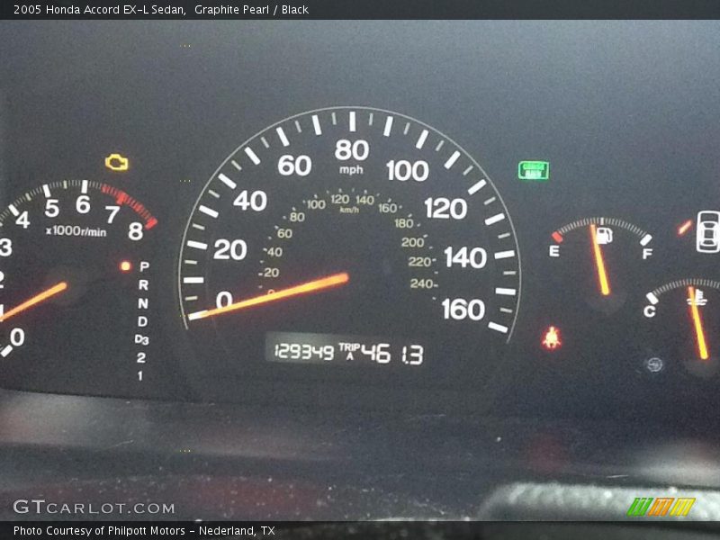 Graphite Pearl / Black 2005 Honda Accord EX-L Sedan