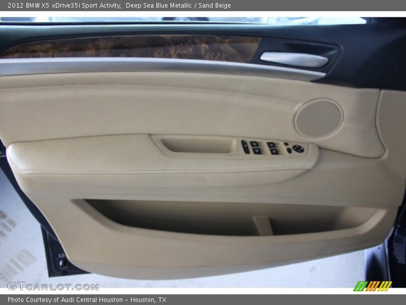 Deep Sea Blue Metallic / Sand Beige 2012 BMW X5 xDrive35i Sport Activity