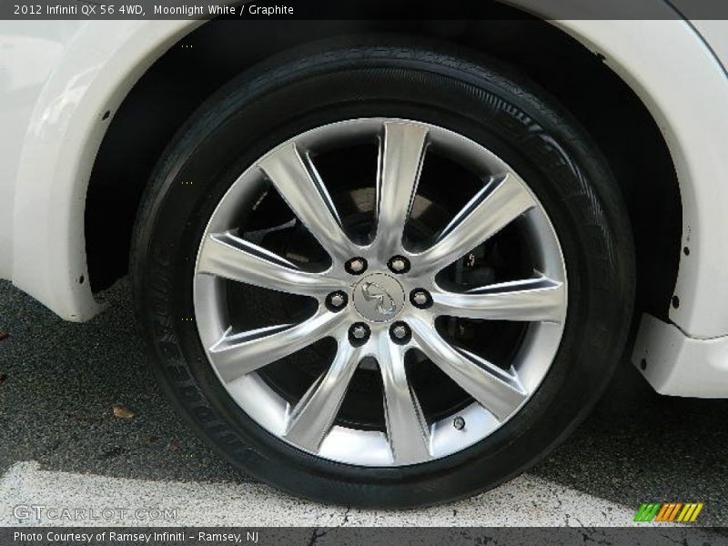 Moonlight White / Graphite 2012 Infiniti QX 56 4WD