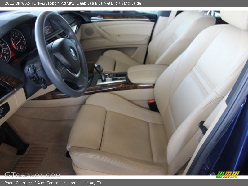 Deep Sea Blue Metallic / Sand Beige 2012 BMW X5 xDrive35i Sport Activity