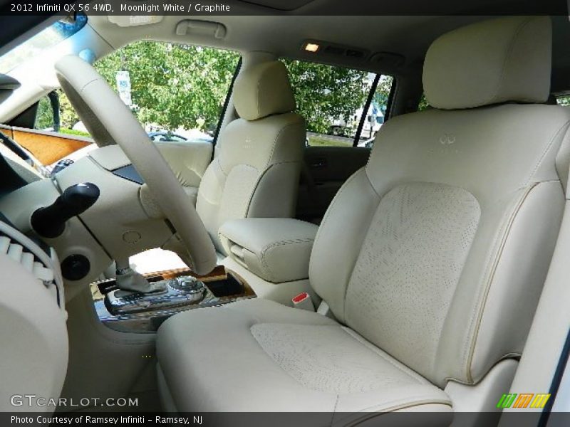 Moonlight White / Graphite 2012 Infiniti QX 56 4WD