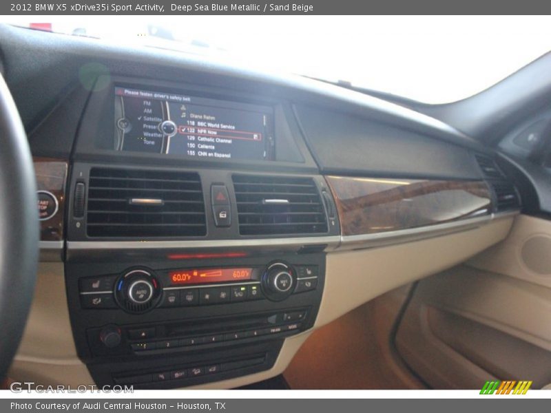Deep Sea Blue Metallic / Sand Beige 2012 BMW X5 xDrive35i Sport Activity