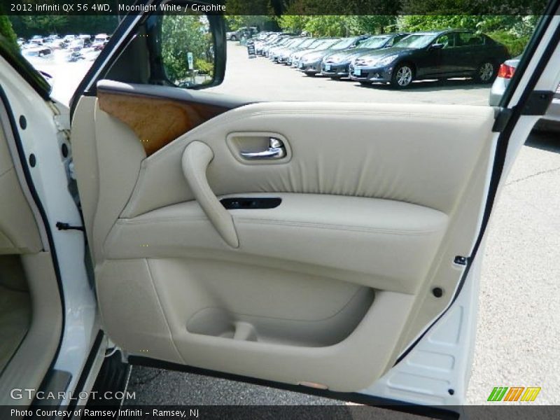 Moonlight White / Graphite 2012 Infiniti QX 56 4WD