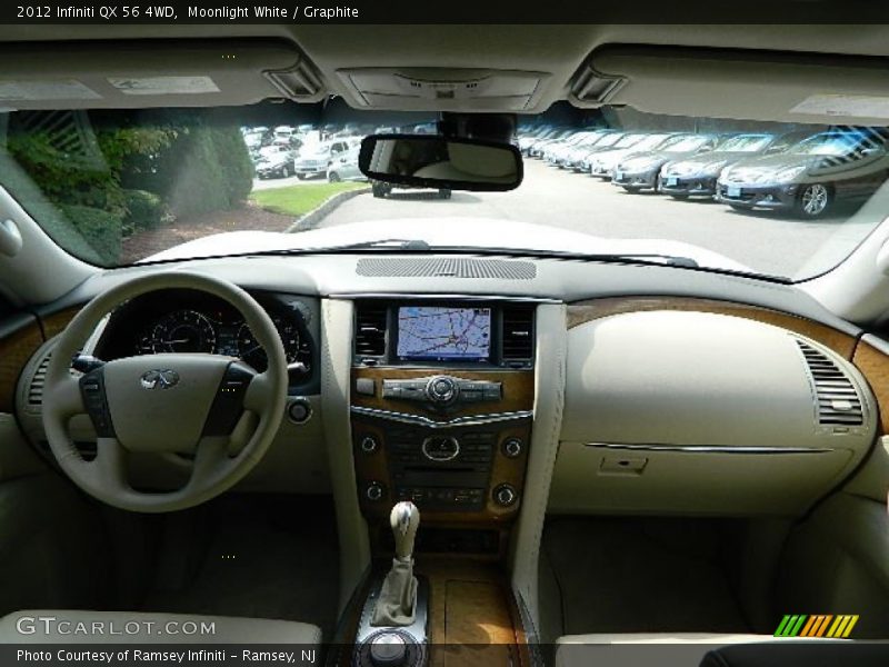 Moonlight White / Graphite 2012 Infiniti QX 56 4WD