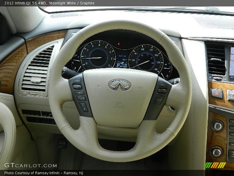 Moonlight White / Graphite 2012 Infiniti QX 56 4WD