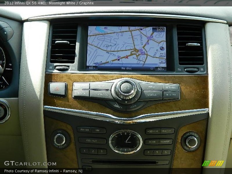 Moonlight White / Graphite 2012 Infiniti QX 56 4WD