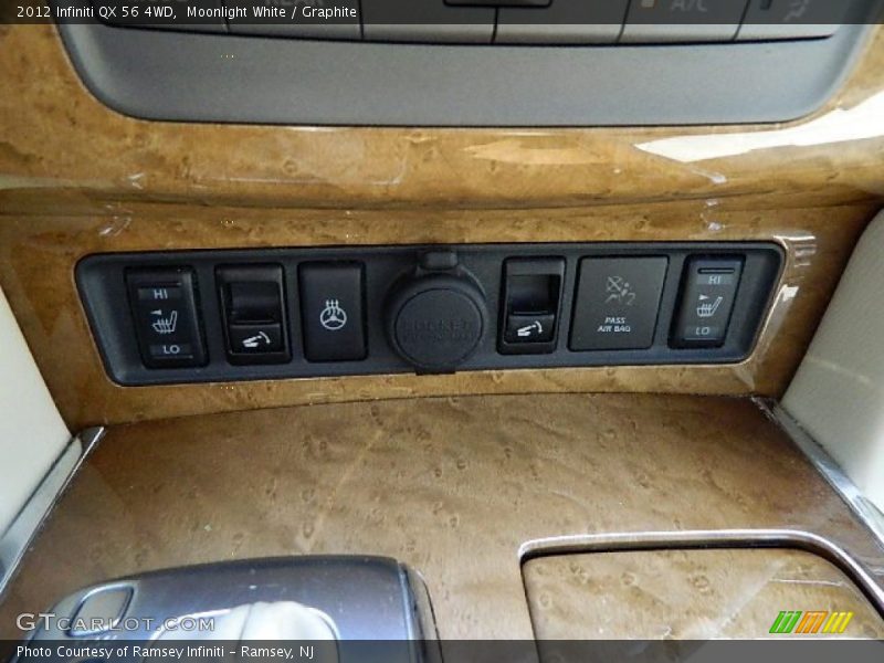 Moonlight White / Graphite 2012 Infiniti QX 56 4WD