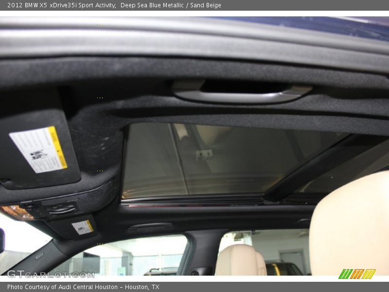 Deep Sea Blue Metallic / Sand Beige 2012 BMW X5 xDrive35i Sport Activity
