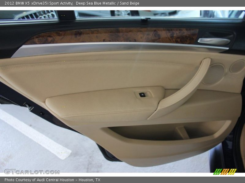 Deep Sea Blue Metallic / Sand Beige 2012 BMW X5 xDrive35i Sport Activity