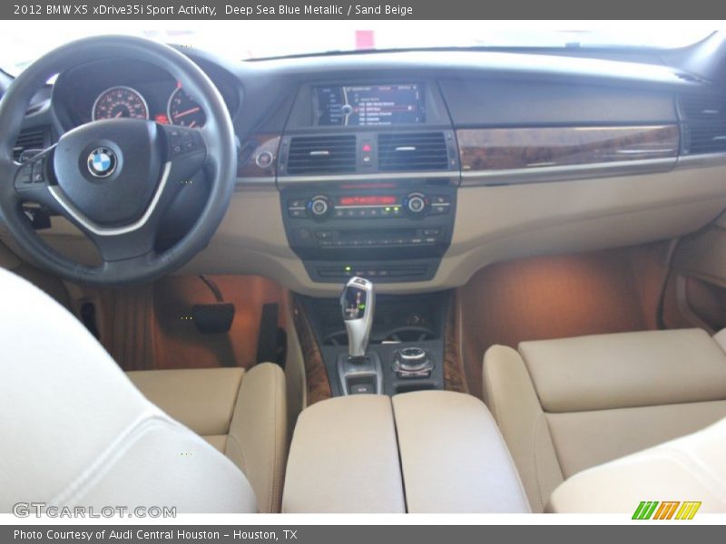 Deep Sea Blue Metallic / Sand Beige 2012 BMW X5 xDrive35i Sport Activity