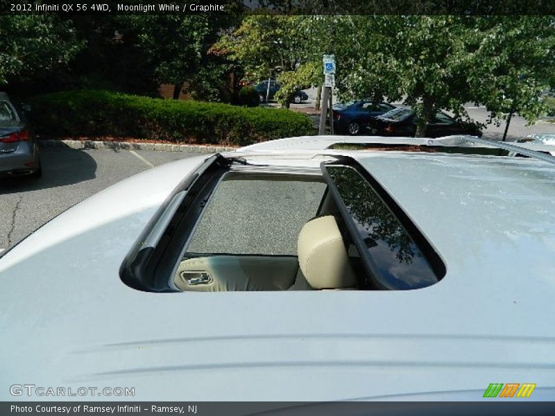 Moonlight White / Graphite 2012 Infiniti QX 56 4WD