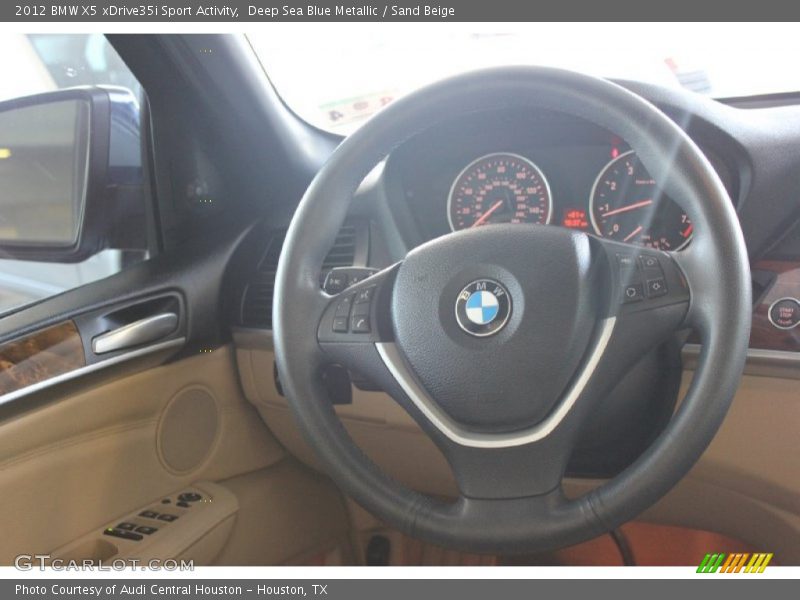 Deep Sea Blue Metallic / Sand Beige 2012 BMW X5 xDrive35i Sport Activity