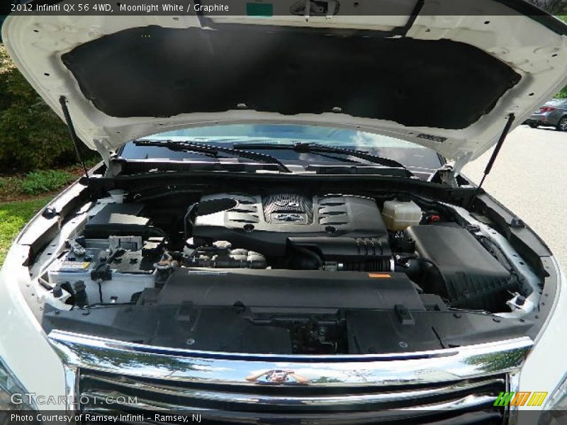 Moonlight White / Graphite 2012 Infiniti QX 56 4WD