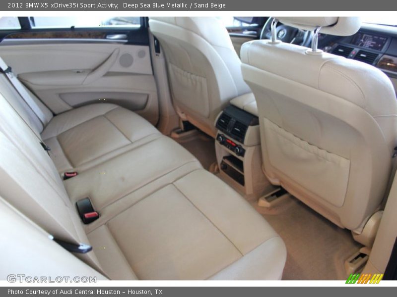 Deep Sea Blue Metallic / Sand Beige 2012 BMW X5 xDrive35i Sport Activity