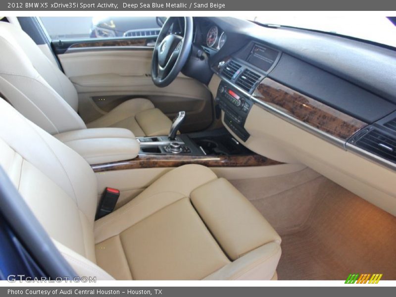 Deep Sea Blue Metallic / Sand Beige 2012 BMW X5 xDrive35i Sport Activity