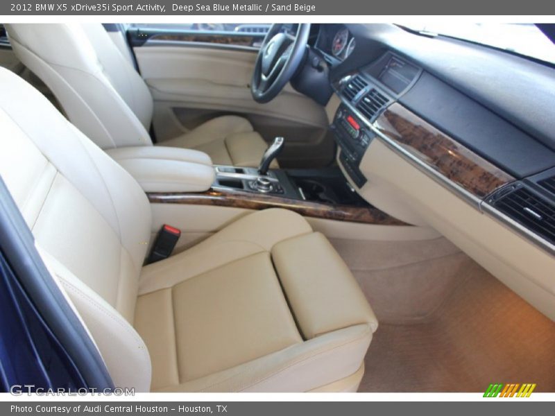 Deep Sea Blue Metallic / Sand Beige 2012 BMW X5 xDrive35i Sport Activity