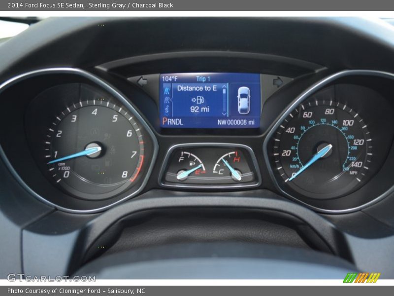 Sterling Gray / Charcoal Black 2014 Ford Focus SE Sedan