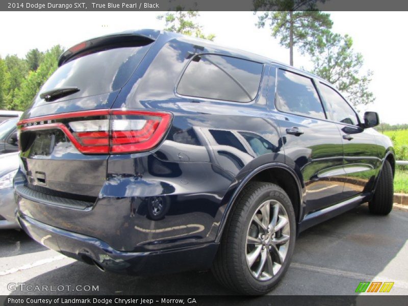 True Blue Pearl / Black 2014 Dodge Durango SXT