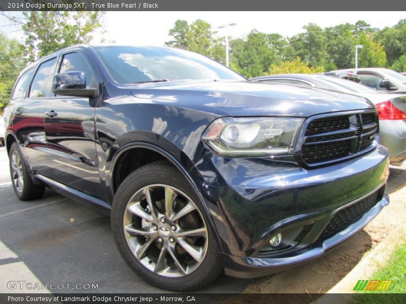 True Blue Pearl / Black 2014 Dodge Durango SXT