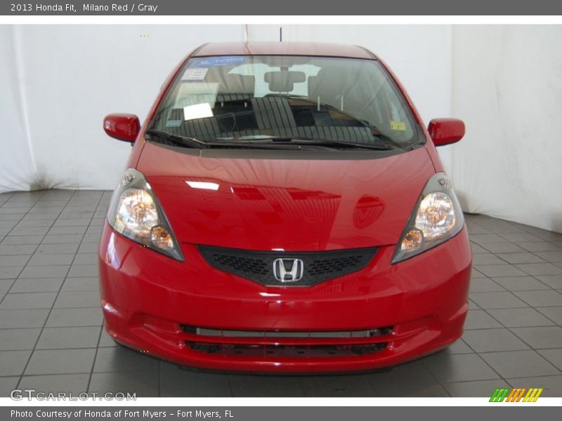 Milano Red / Gray 2013 Honda Fit