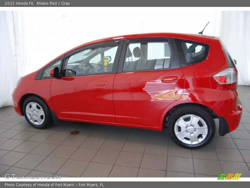 Milano Red / Gray 2013 Honda Fit