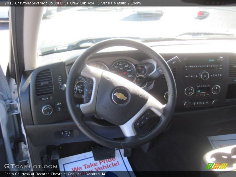 Silver Ice Metallic / Ebony 2013 Chevrolet Silverado 3500HD LT Crew Cab 4x4
