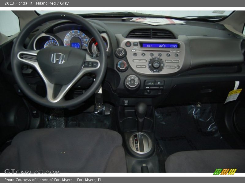 Milano Red / Gray 2013 Honda Fit