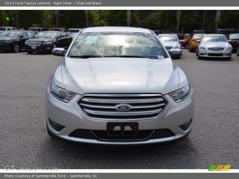 Ingot Silver / Charcoal Black 2014 Ford Taurus Limited