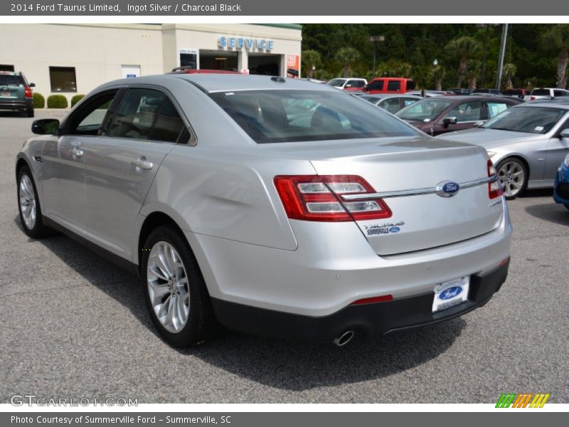 Ingot Silver / Charcoal Black 2014 Ford Taurus Limited