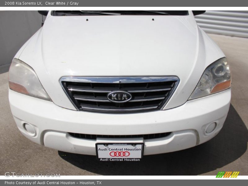 Clear White / Gray 2008 Kia Sorento LX