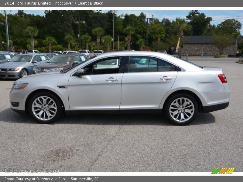 Ingot Silver / Charcoal Black 2014 Ford Taurus Limited