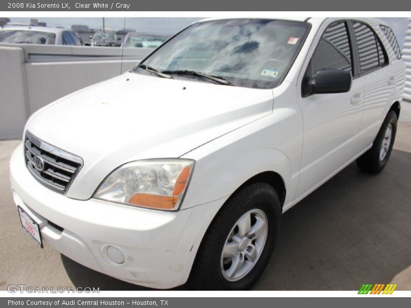 Clear White / Gray 2008 Kia Sorento LX