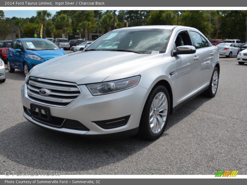 Ingot Silver / Charcoal Black 2014 Ford Taurus Limited