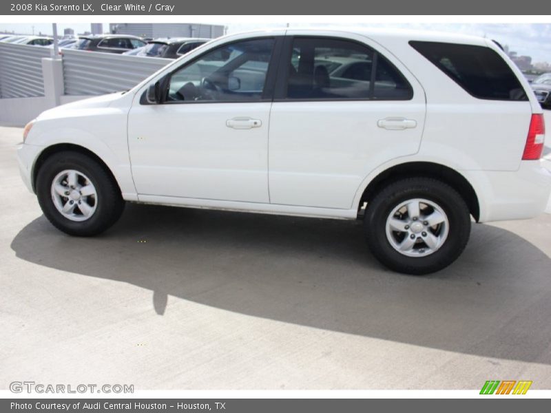 Clear White / Gray 2008 Kia Sorento LX