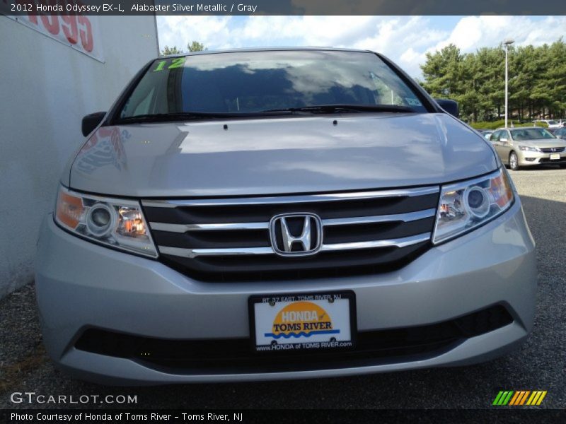 Alabaster Silver Metallic / Gray 2012 Honda Odyssey EX-L
