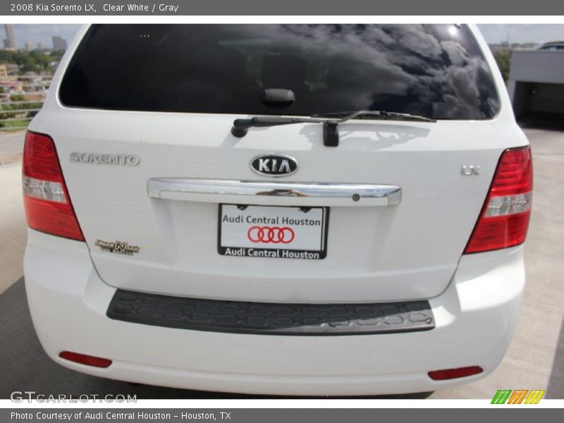Clear White / Gray 2008 Kia Sorento LX