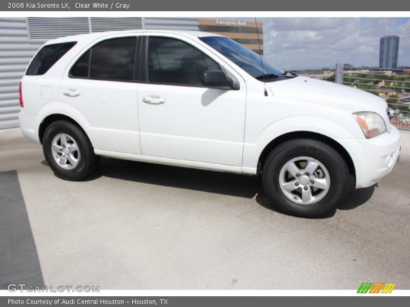 Clear White / Gray 2008 Kia Sorento LX