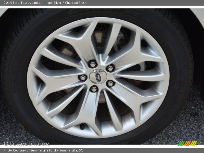 Ingot Silver / Charcoal Black 2014 Ford Taurus Limited