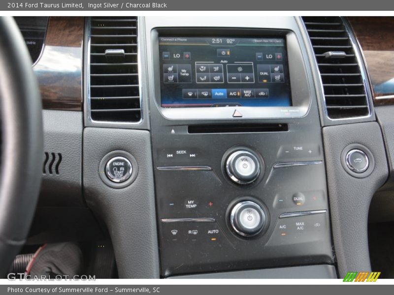 Ingot Silver / Charcoal Black 2014 Ford Taurus Limited
