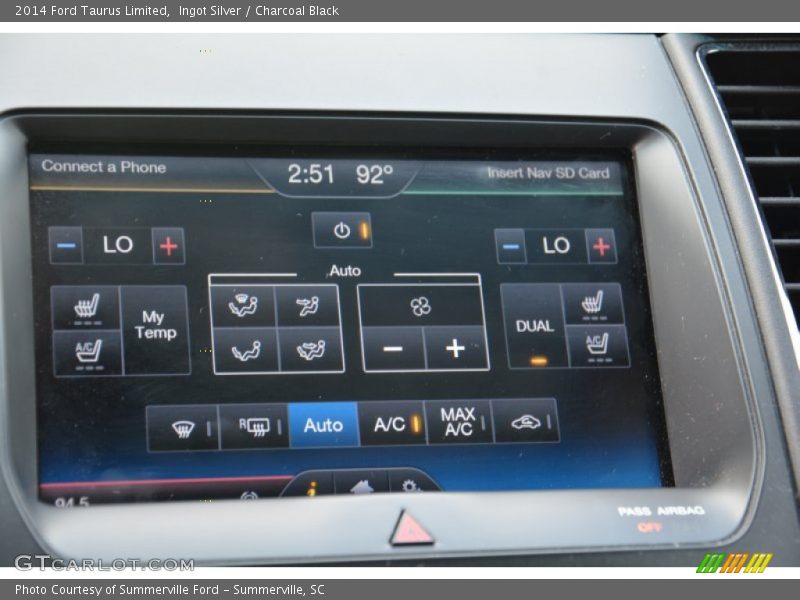 Ingot Silver / Charcoal Black 2014 Ford Taurus Limited