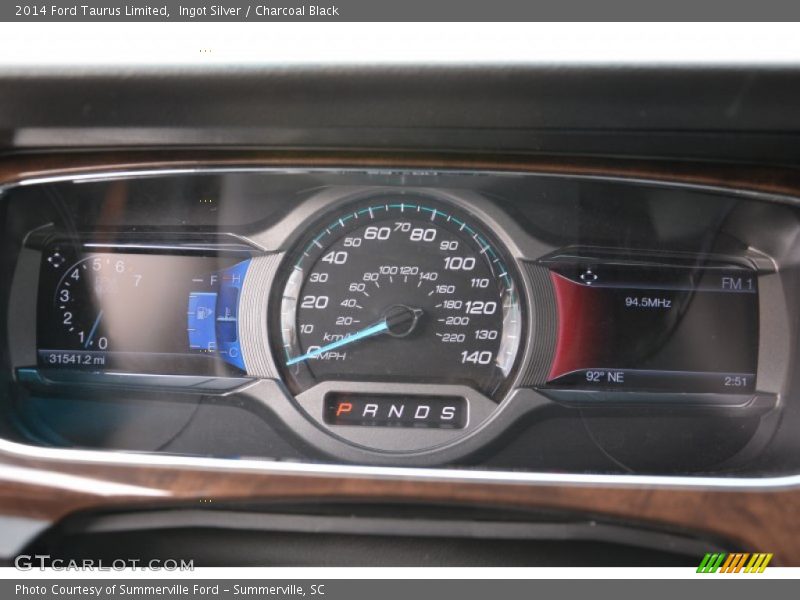 Ingot Silver / Charcoal Black 2014 Ford Taurus Limited