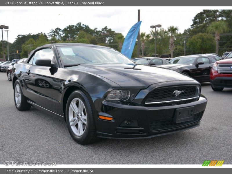 Black / Charcoal Black 2014 Ford Mustang V6 Convertible