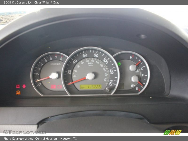 Clear White / Gray 2008 Kia Sorento LX