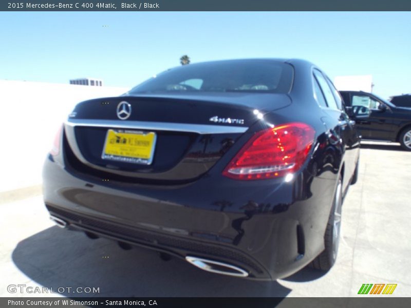 Black / Black 2015 Mercedes-Benz C 400 4Matic