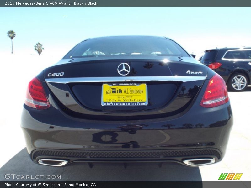 Black / Black 2015 Mercedes-Benz C 400 4Matic