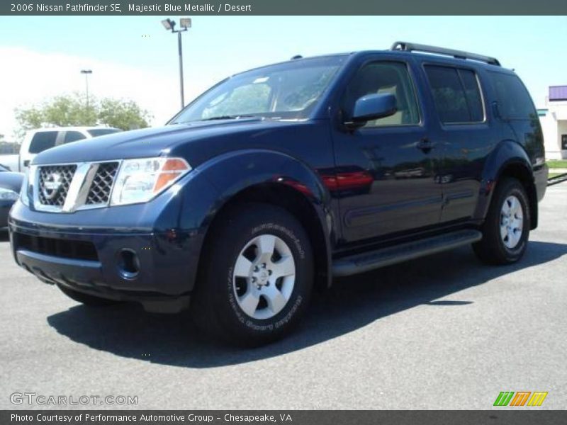 Majestic Blue Metallic / Desert 2006 Nissan Pathfinder SE