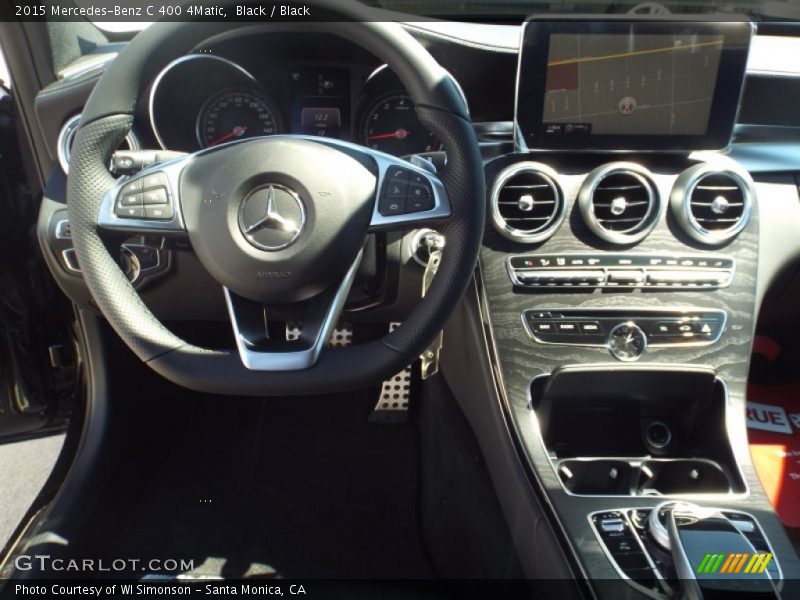 Black / Black 2015 Mercedes-Benz C 400 4Matic