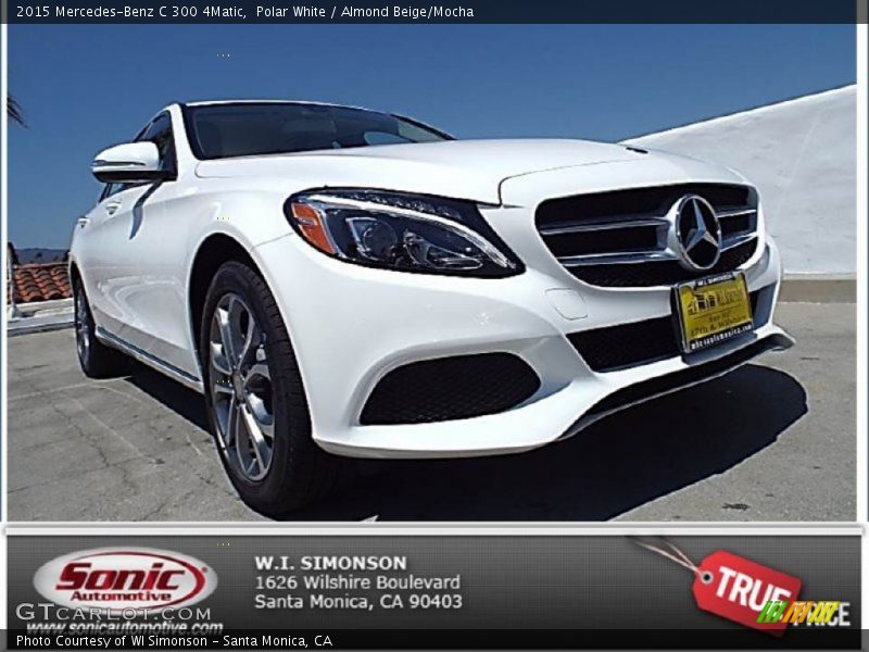 Polar White / Almond Beige/Mocha 2015 Mercedes-Benz C 300 4Matic